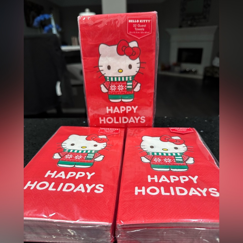 Hello Kitty disposable hand towels Christmas